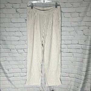 A New Day Cream Striped Trousers